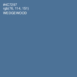 #4C7297 - Wedgewood Color Image