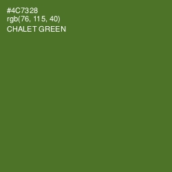 #4C7328 - Chalet Green Color Image