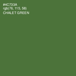 #4C733A - Chalet Green Color Image