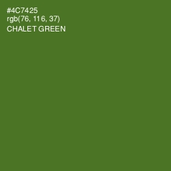 #4C7425 - Chalet Green Color Image