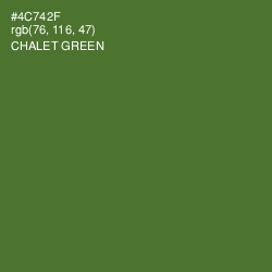 #4C742F - Chalet Green Color Image