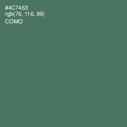 #4C7463 - Como Color Image