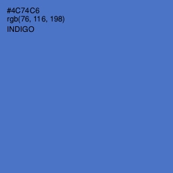 #4C74C6 - Indigo Color Image