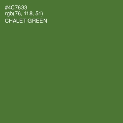 #4C7633 - Chalet Green Color Image