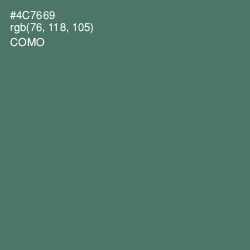 #4C7669 - Como Color Image