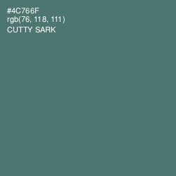 #4C766F - Cutty Sark Color Image