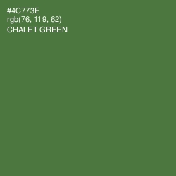 #4C773E - Chalet Green Color Image