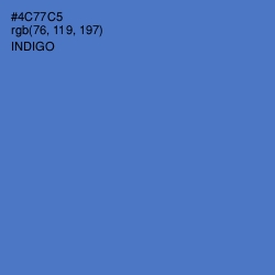 #4C77C5 - Indigo Color Image