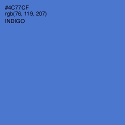 #4C77CF - Indigo Color Image