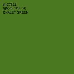 #4C7822 - Chalet Green Color Image