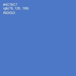 #4C78C7 - Indigo Color Image