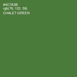 #4C7A3B - Chalet Green Color Image