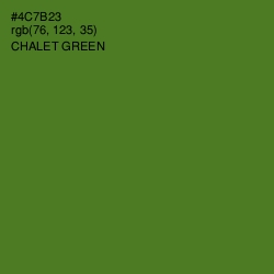 #4C7B23 - Chalet Green Color Image