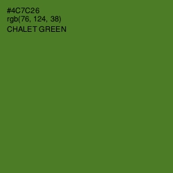 #4C7C26 - Chalet Green Color Image