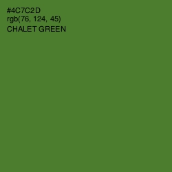 #4C7C2D - Chalet Green Color Image