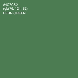 #4C7C52 - Fern Green Color Image