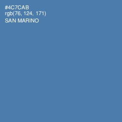 #4C7CAB - San Marino Color Image