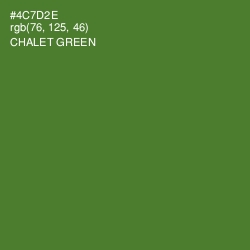 #4C7D2E - Chalet Green Color Image