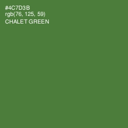 #4C7D3B - Chalet Green Color Image