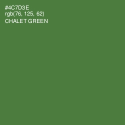 #4C7D3E - Chalet Green Color Image