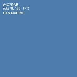 #4C7DAB - San Marino Color Image