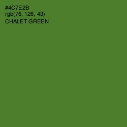 #4C7E2B - Chalet Green Color Image