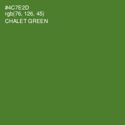 #4C7E2D - Chalet Green Color Image