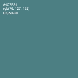 #4C7F84 - Bismark Color Image
