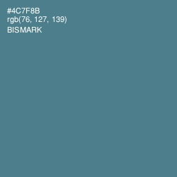 #4C7F8B - Bismark Color Image