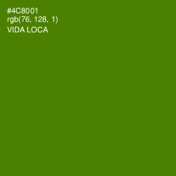 #4C8001 - Vida Loca Color Image