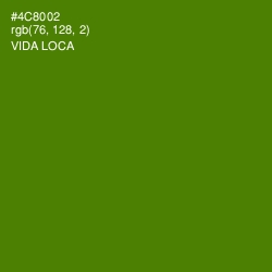 #4C8002 - Vida Loca Color Image