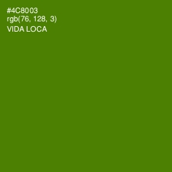 #4C8003 - Vida Loca Color Image