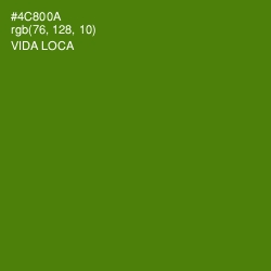 #4C800A - Vida Loca Color Image