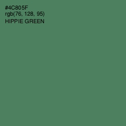 #4C805F - Hippie Green Color Image