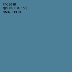 #4C8098 - Smalt Blue Color Image