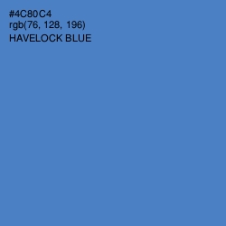 #4C80C4 - Havelock Blue Color Image