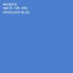 #4C80CE - Havelock Blue Color Image