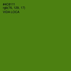 #4C8111 - Vida Loca Color Image