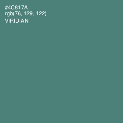 #4C817A - Viridian Color Image