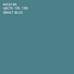 #4C818A - Smalt Blue Color Image