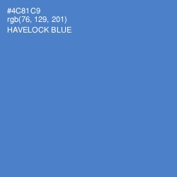#4C81C9 - Havelock Blue Color Image