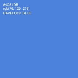 #4C81DB - Havelock Blue Color Image