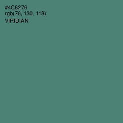 #4C8276 - Viridian Color Image