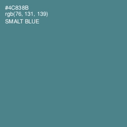 #4C838B - Smalt Blue Color Image