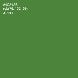 #4C843B - Apple Color Image