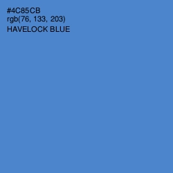 #4C85CB - Havelock Blue Color Image