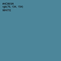 #4C869A - Smalt Blue Color Image