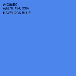 #4C86EC - Havelock Blue Color Image