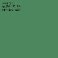 #4C875D - Hippie Green Color Image