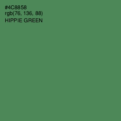 #4C8858 - Hippie Green Color Image